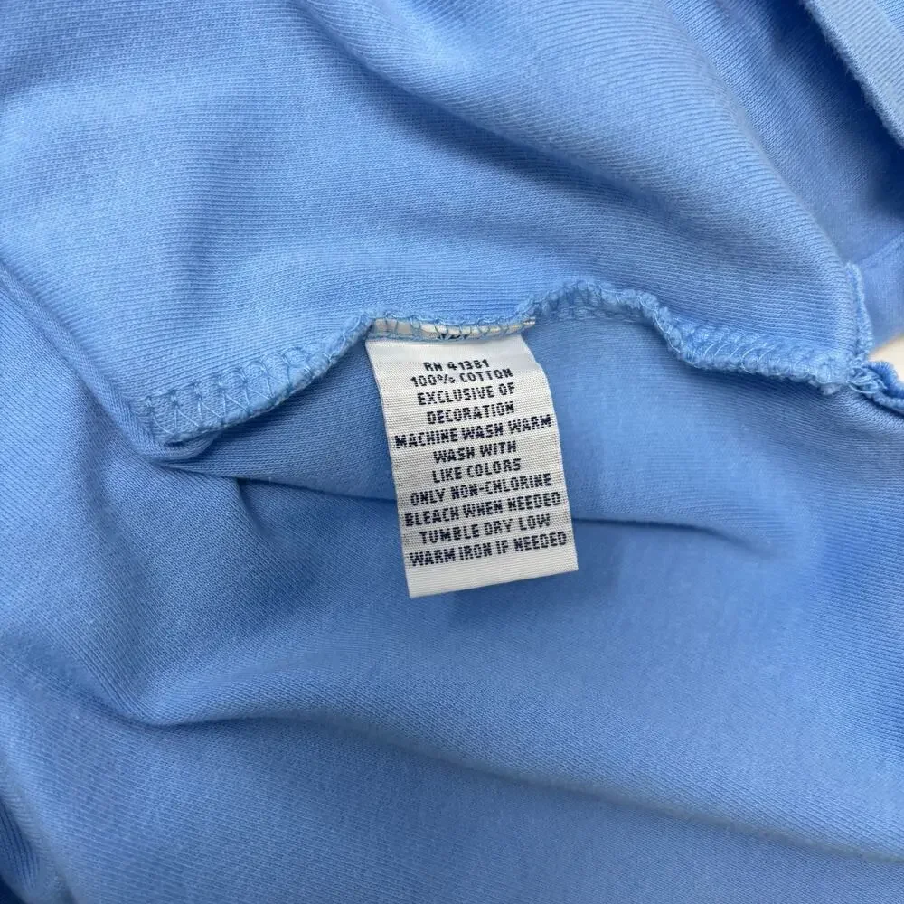 Polo Ralph Lauren Mens Medium Light Blue Short Sleeve Polo Shirt